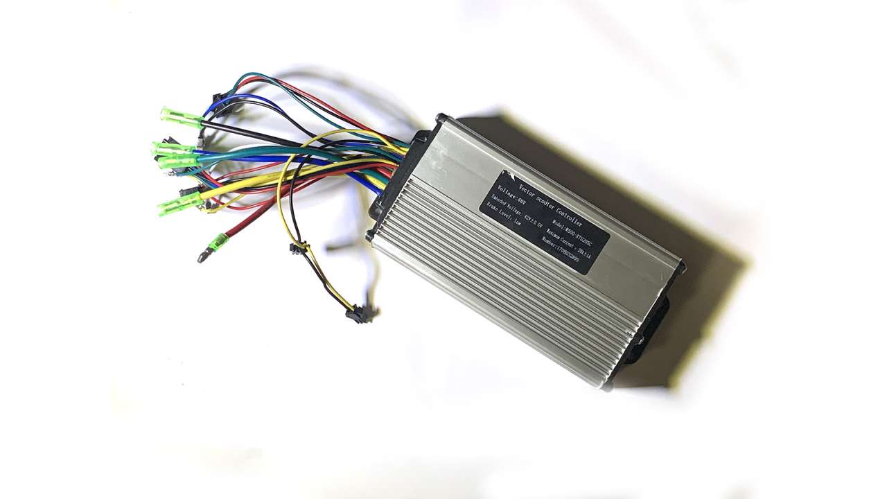Контроллер для электровелосипеда / электросамоката 48 В, 28 А (1500 Вт пик)